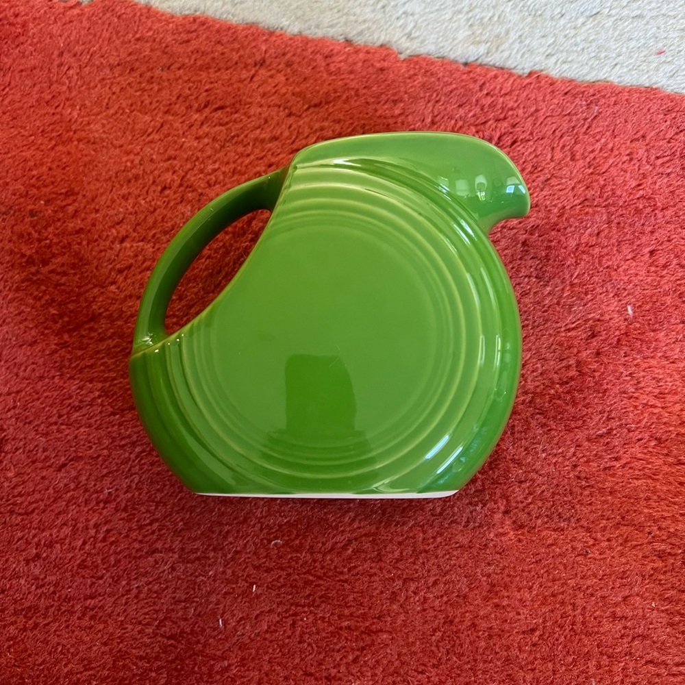 Fiestaware Green Round Ceramic Pitcher